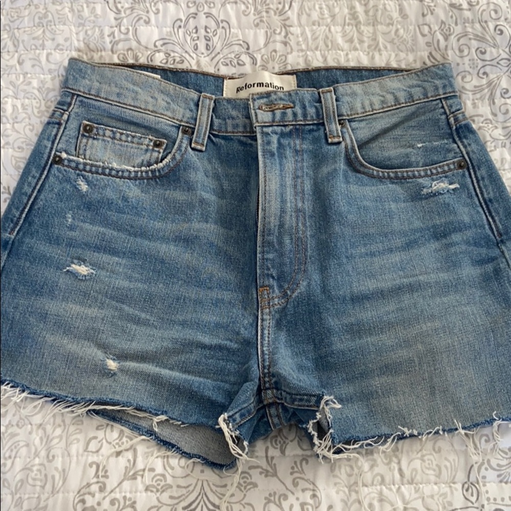 Reformation Jean shorts
